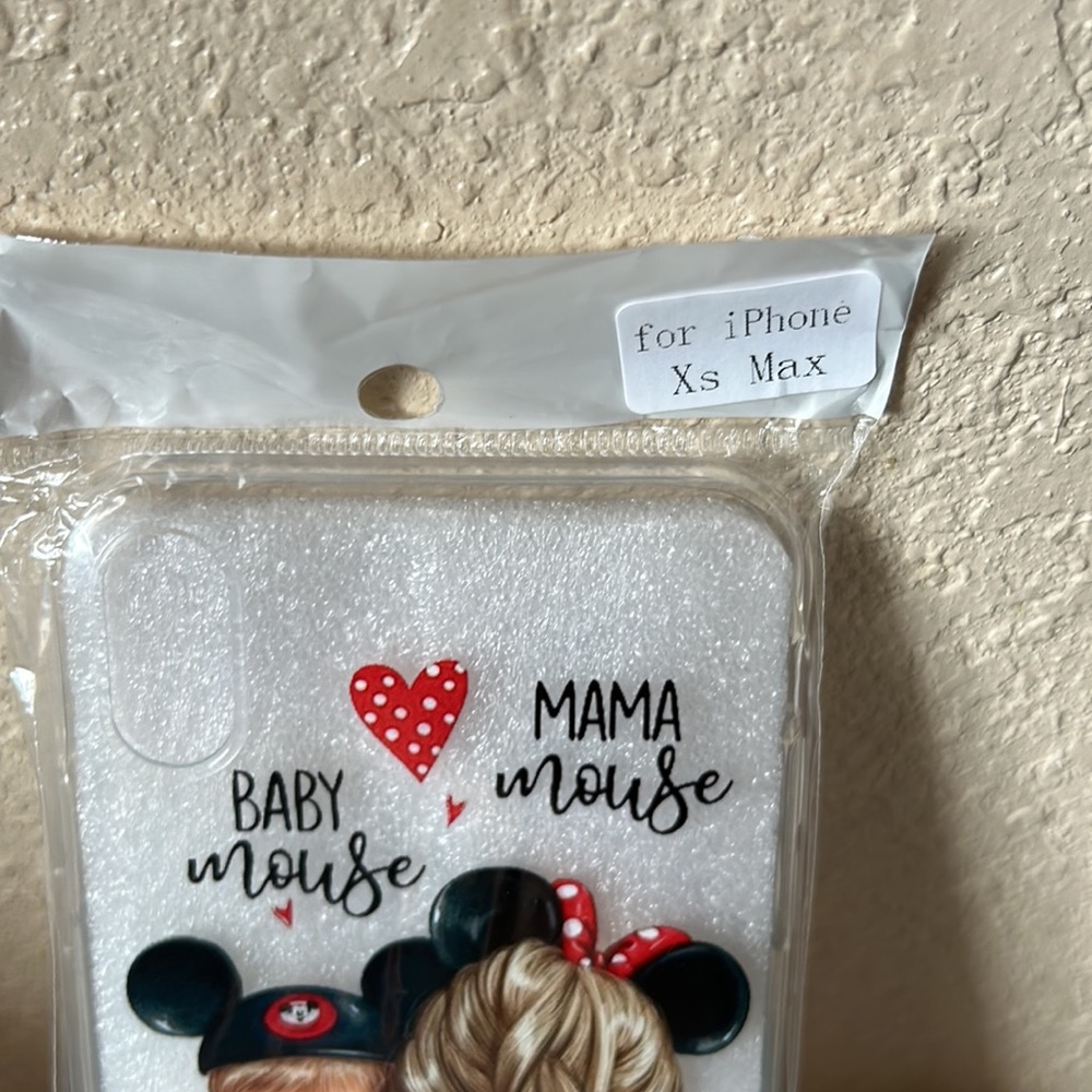 Apple iPhone soft case baby mouse and mama mouse for iPhone XS Max - Picture 2 of 3